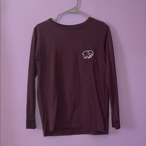 Long Sleeve Shirt with Elephant Logo - Purple